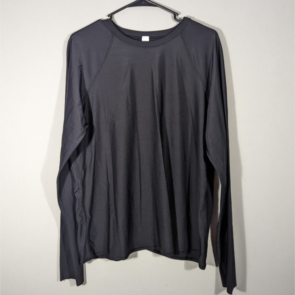 Lululemon Lightweight Black Long Sleeve Athletic Shirt Top Men Size M
